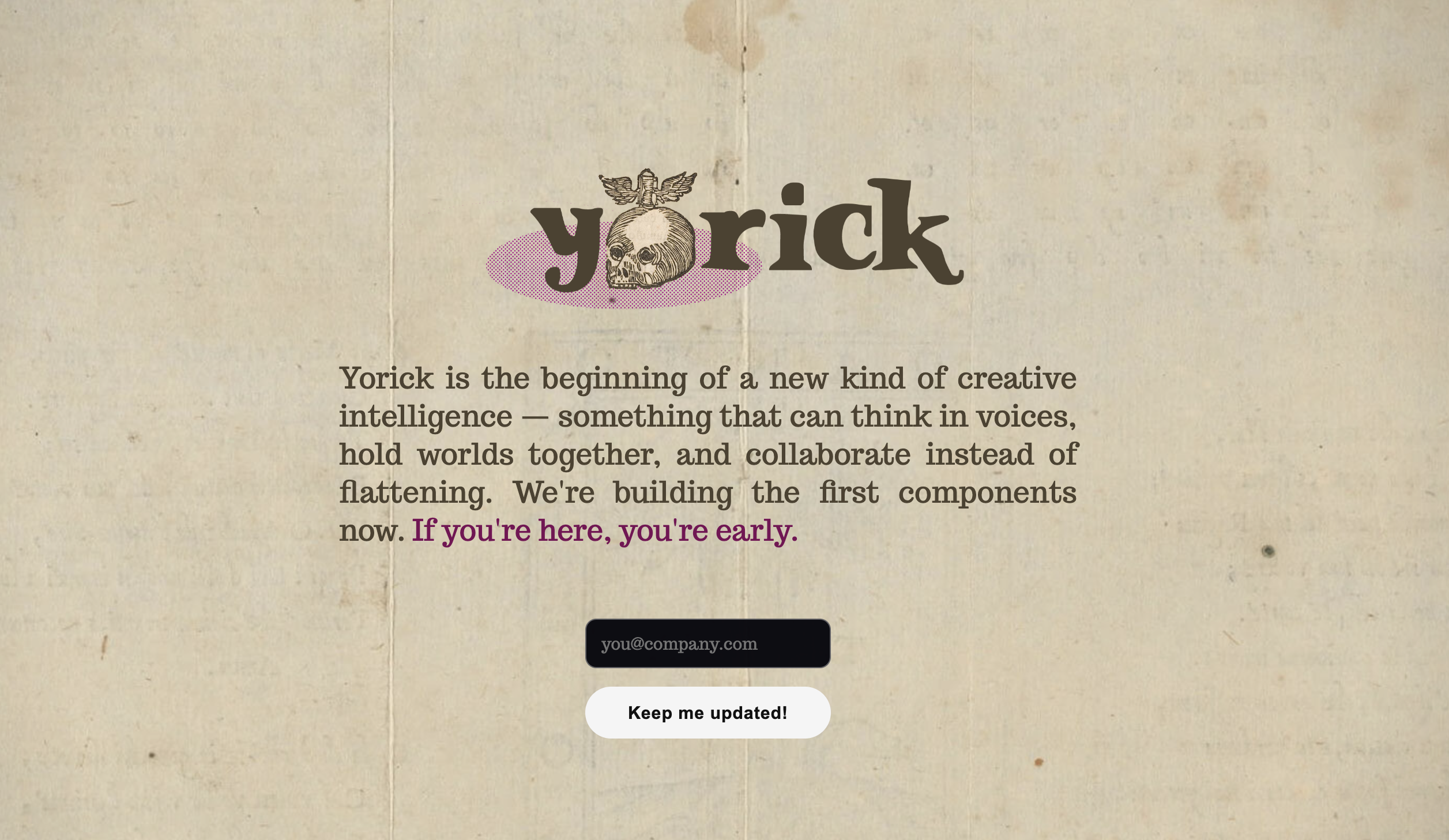 Yorick Writing Studio